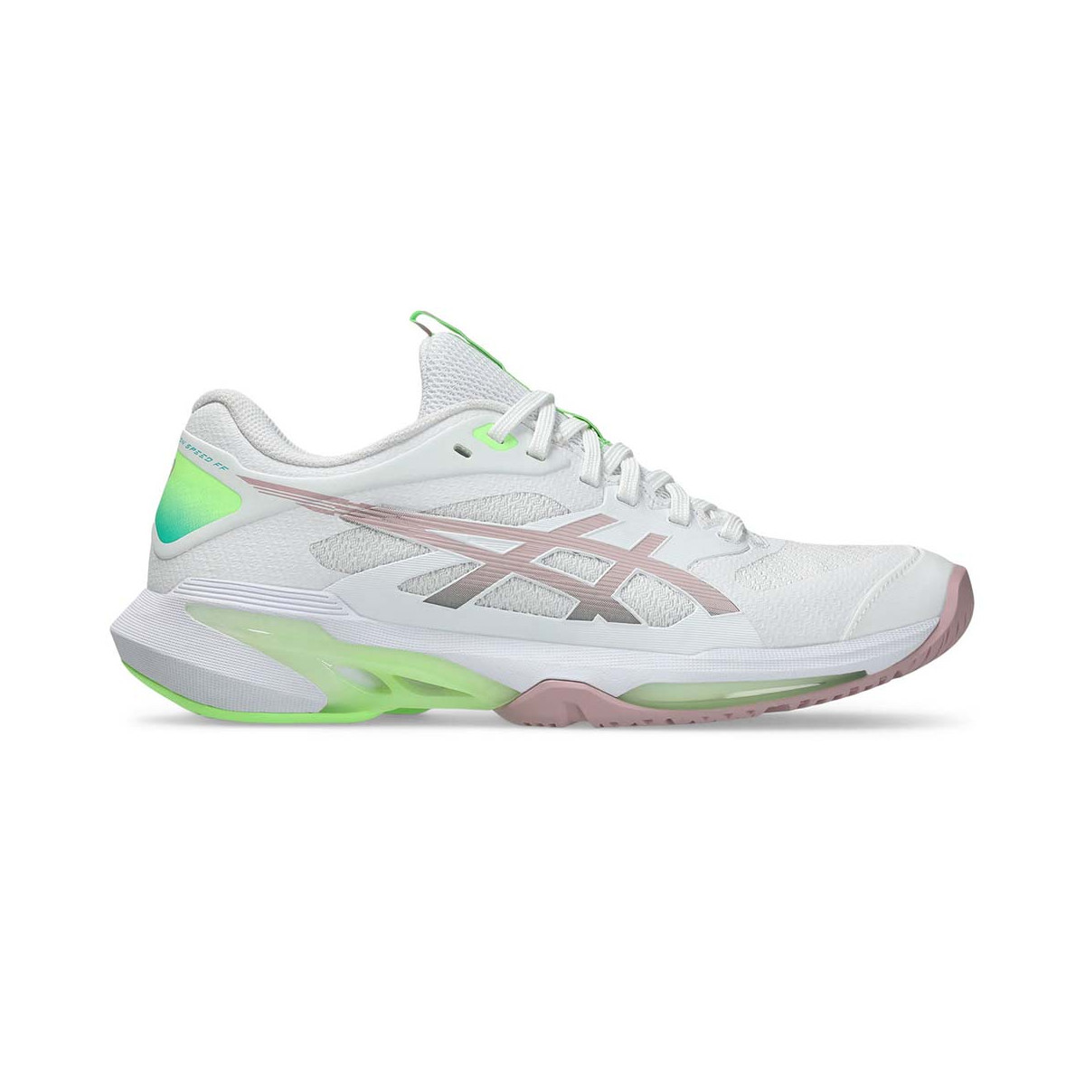 Asics Gel Solution Speed FF 4 Tennisschuhe Wei&szlig; / Puderrosa