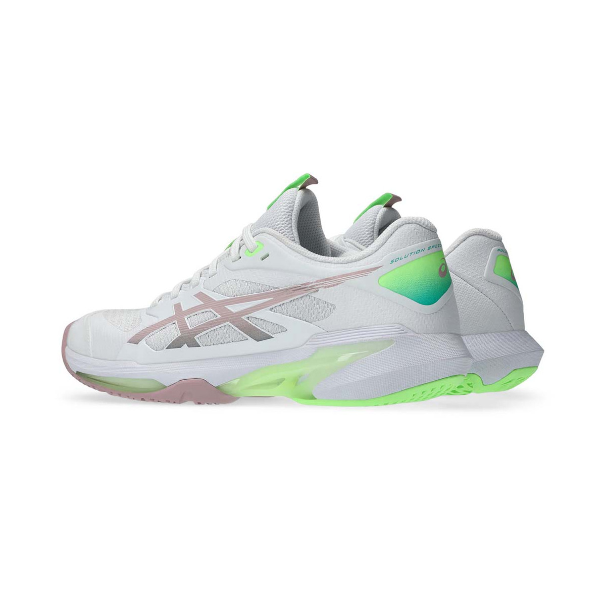 Asics Gel Solution Speed FF 4 Tennisschuhe Wei&szlig; / Puderrosa