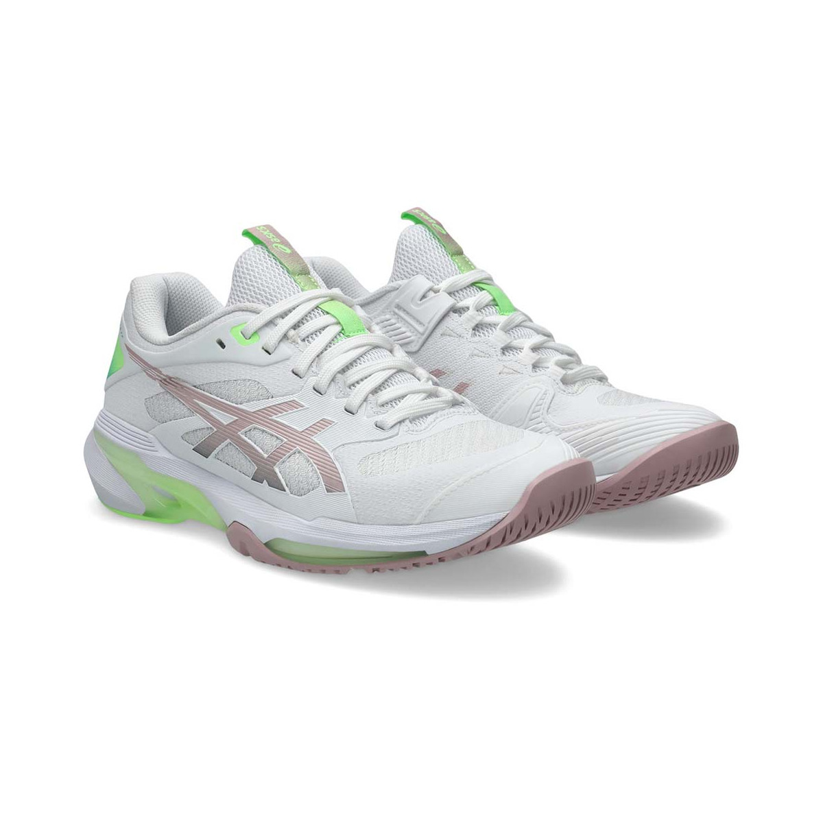 Asics Gel Solution Speed FF 4 Tennisschuhe Wei&szlig; / Puderrosa
