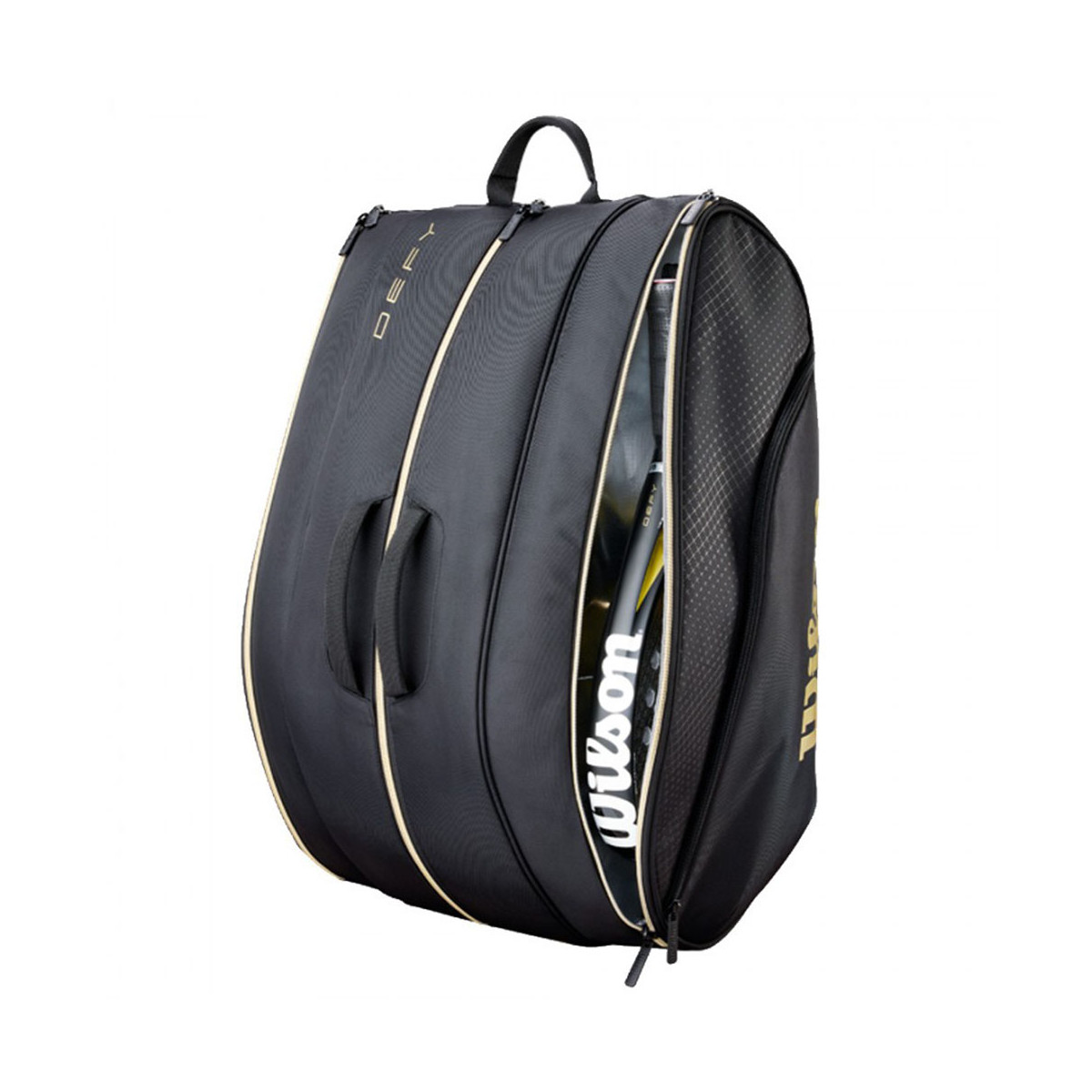 Wilson Defy V1 Padel Padeltasche Schwarz / Gold
