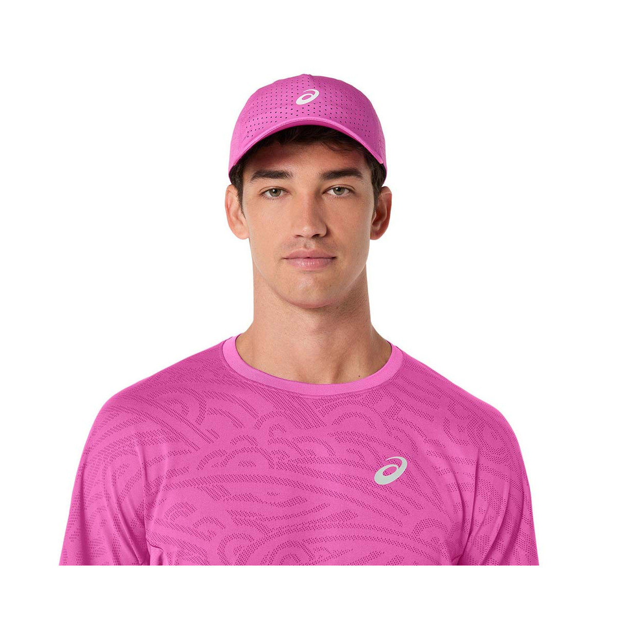 Asics Match Jacquard SS T-Shirt Rosa