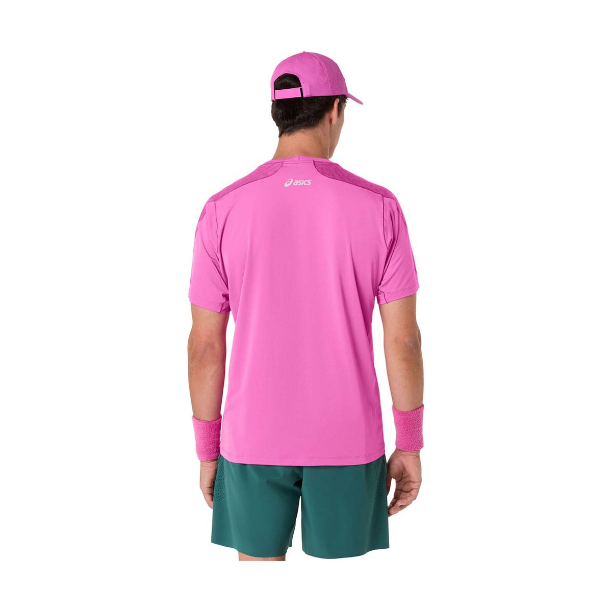 Asics Match Jacquard SS T-Shirt Rosa