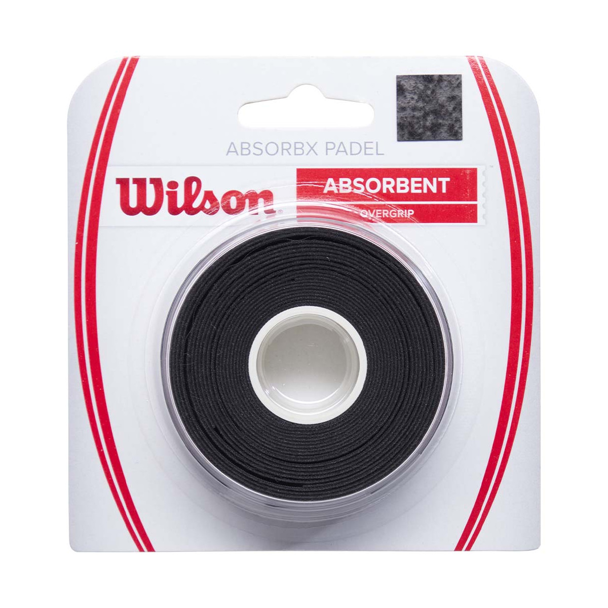 Wilson AbsorbX Padel Overgrip Schwarz 3er-Pack