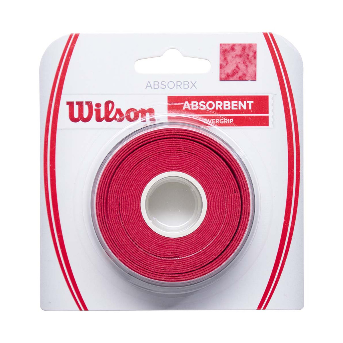 Wilson AbsorbX Overgrip Rot 3er-Pack