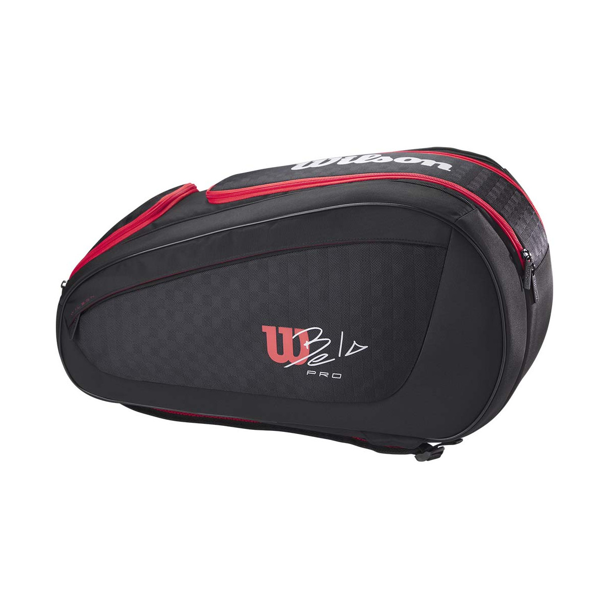Wilson BELA Super Tour Padeltasche Schwarz / Rot