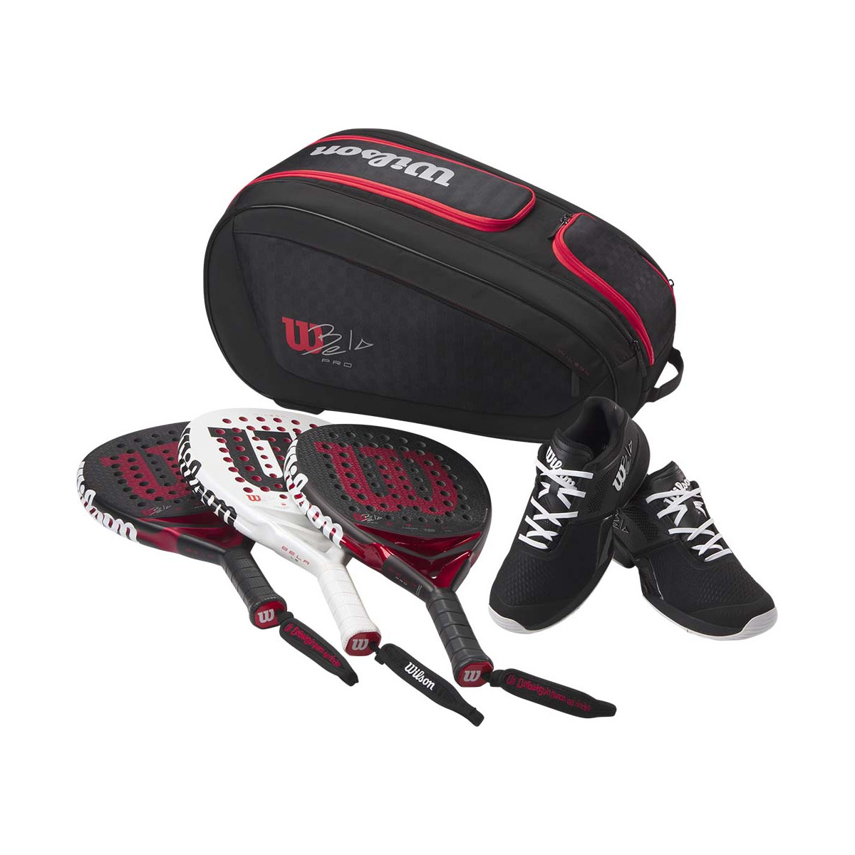 Wilson BELA Super Tour Padeltasche Schwarz / Rot