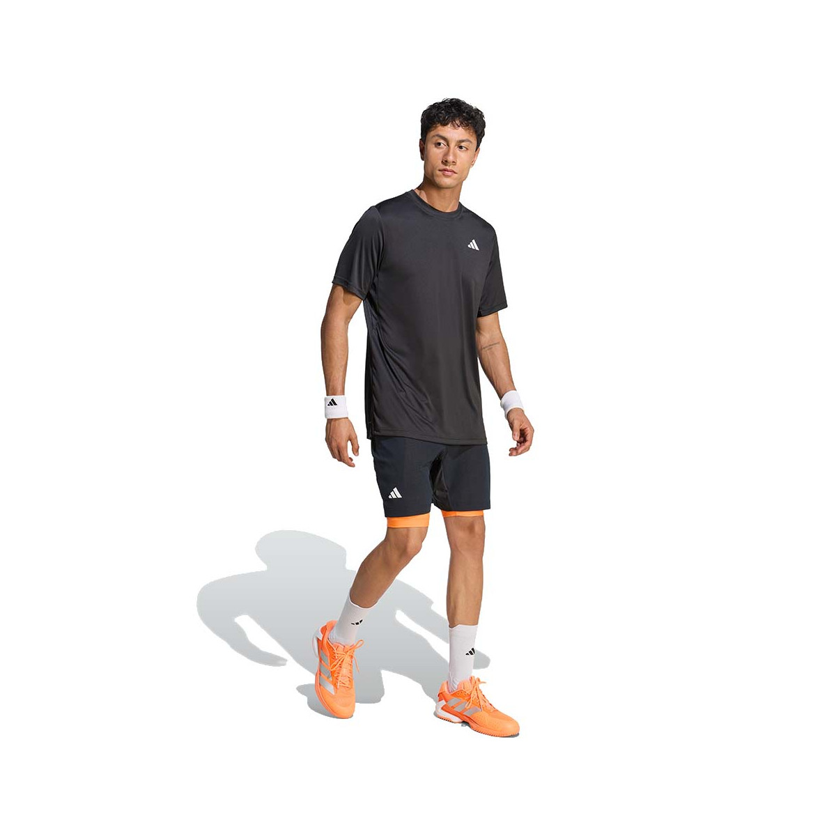 Adidas Pro 2N1 Melbourne Short Schwarz / Orange