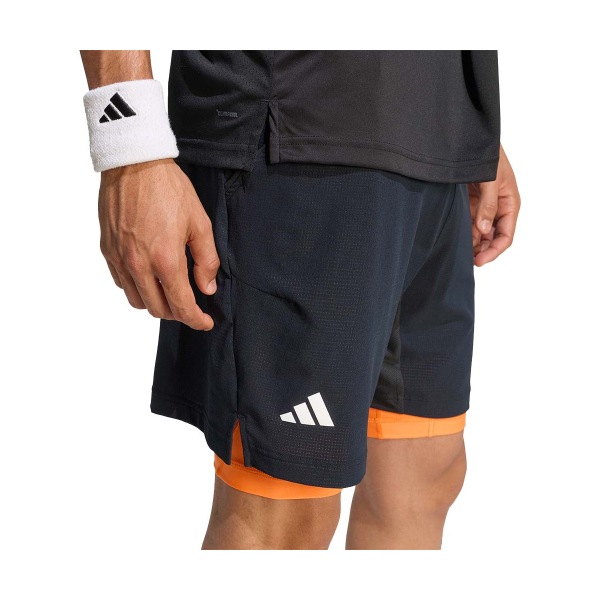Adidas Pro 2N1 Melbourne Short Schwarz / Orange
