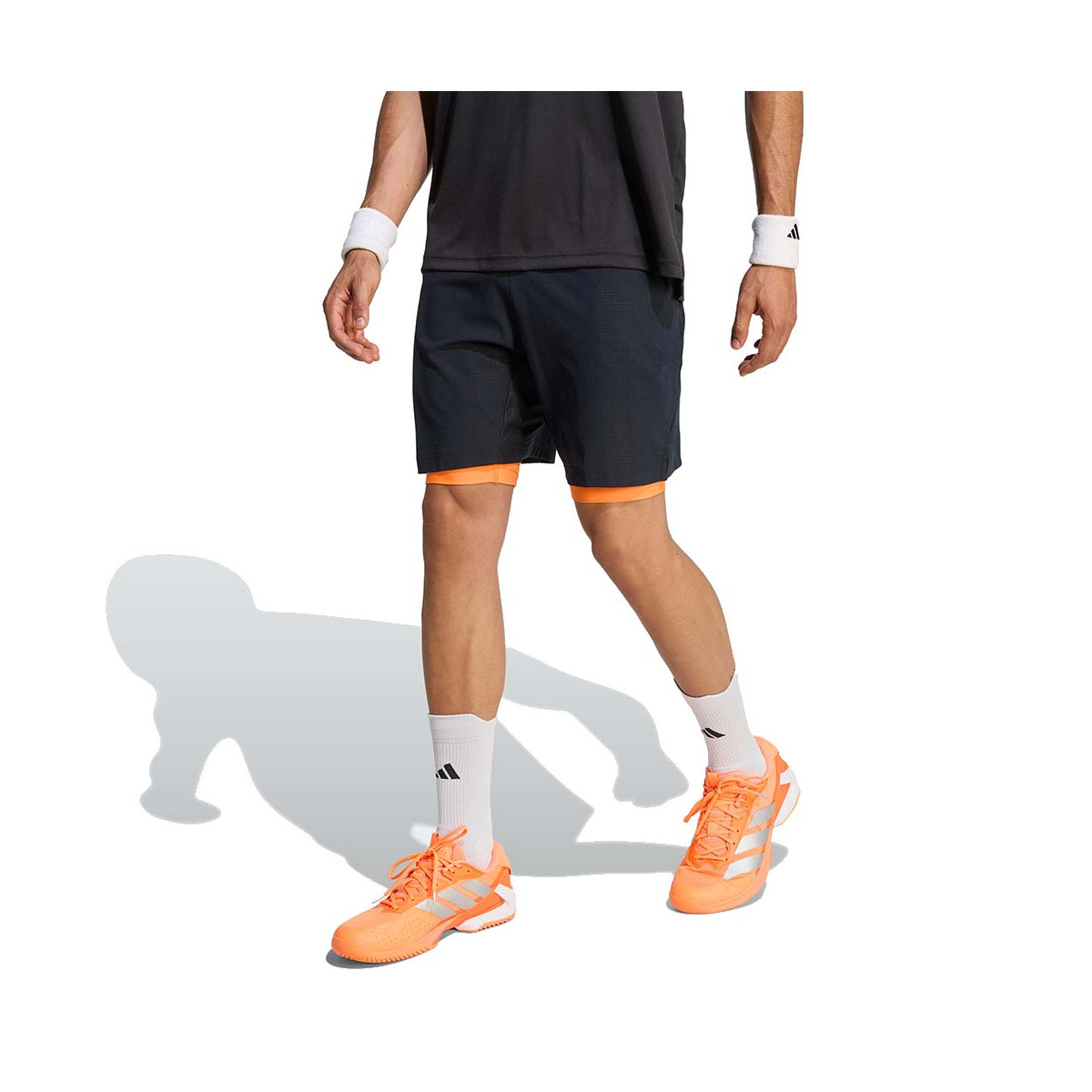 Adidas Pro 2N1 Melbourne Short Schwarz / Orange
