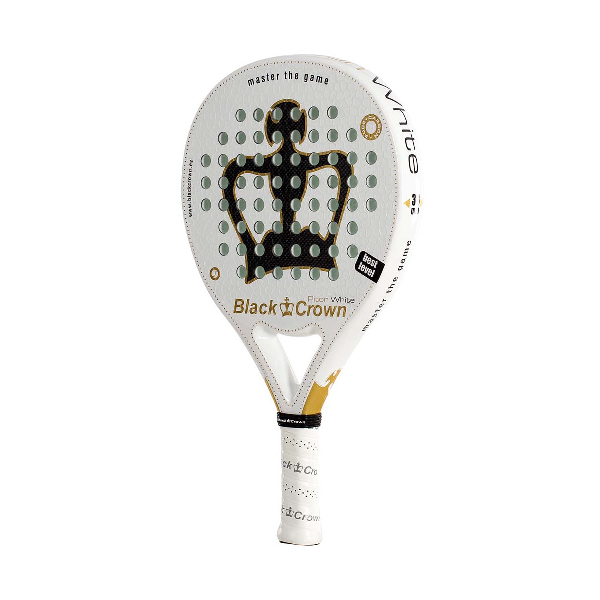 Black Crown Piton White Padelschl&auml;ger