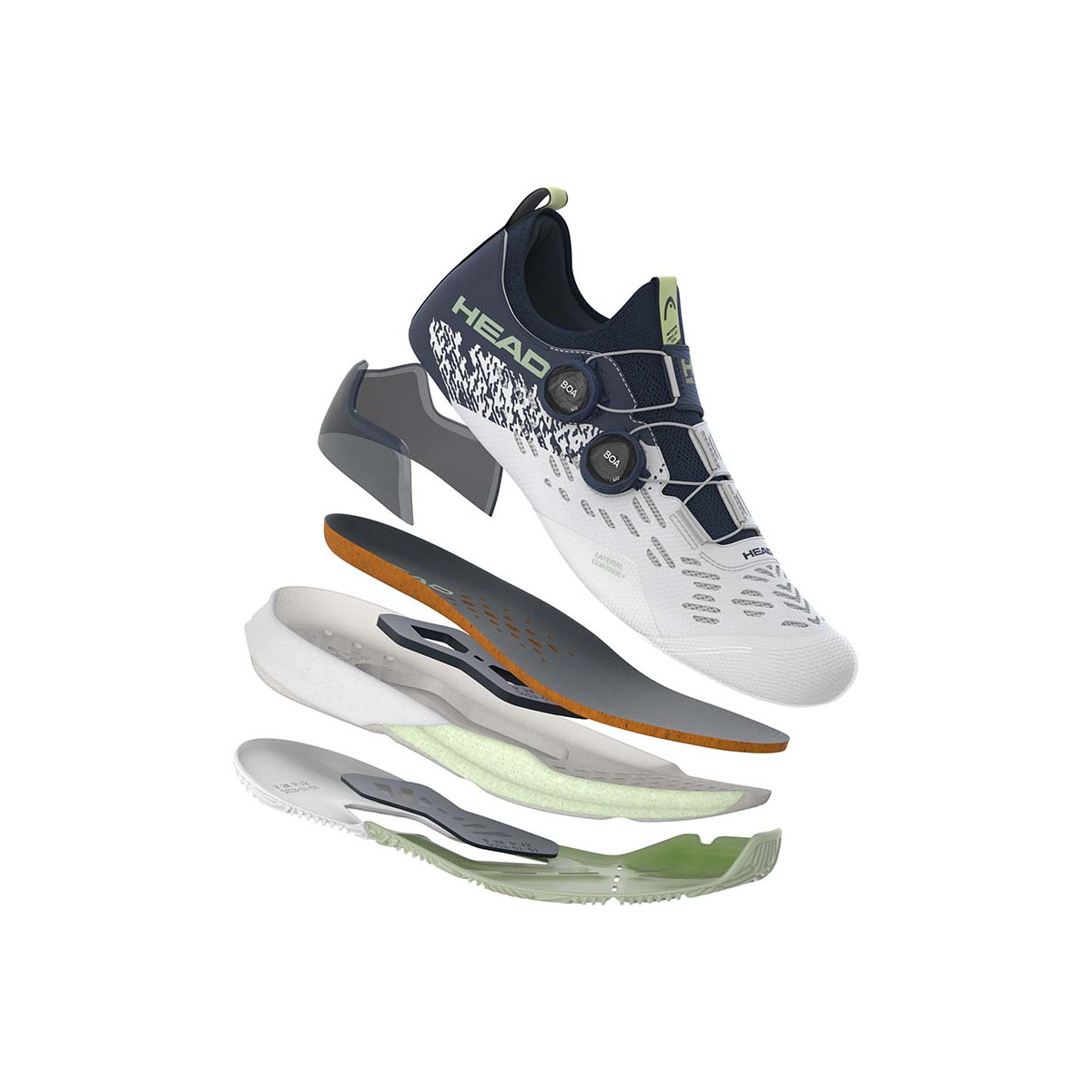 Head Motion Pro 1.5 BOA Padelschuhe Wei&szlig; / Marineblau