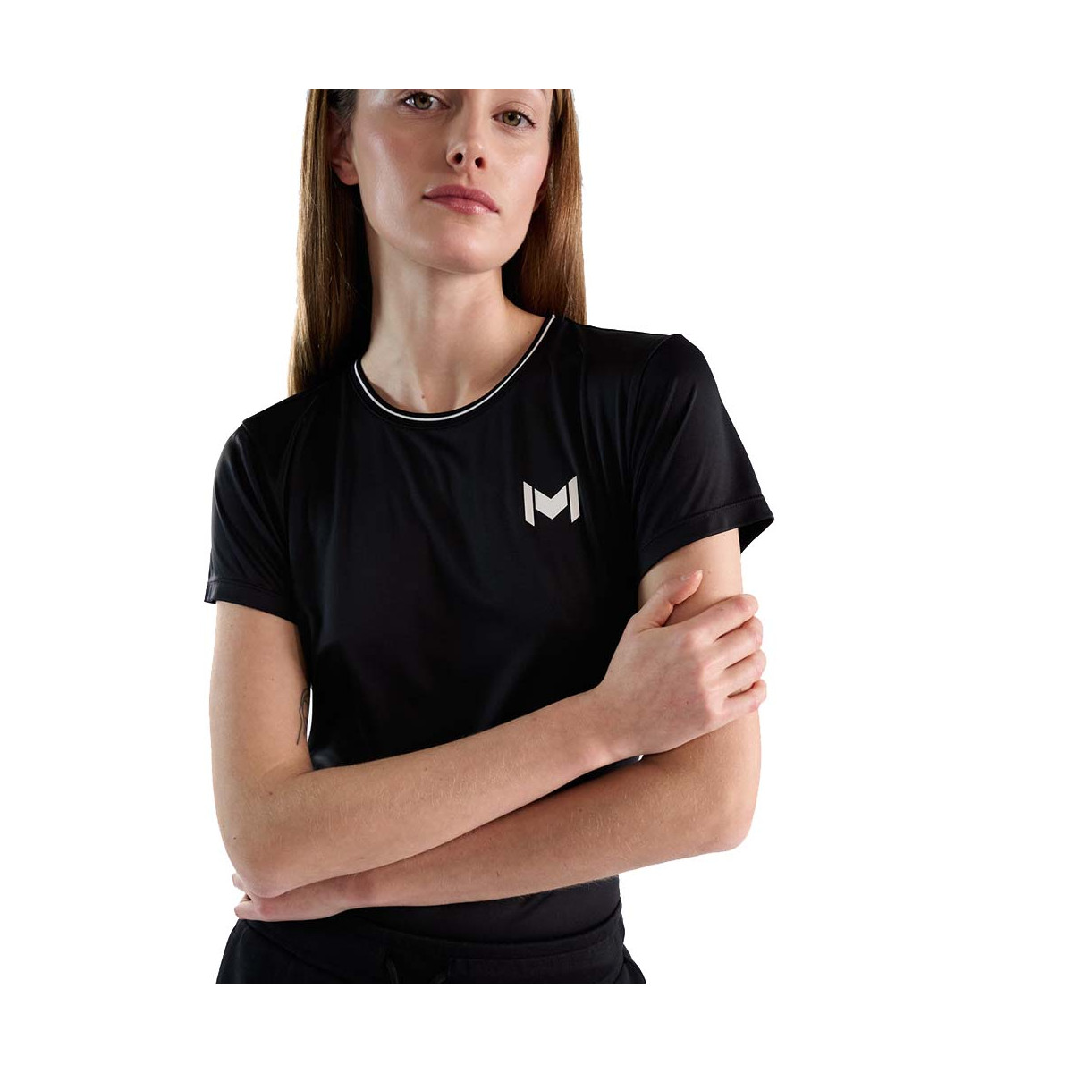 Mouratoglou Tech T-Shirt Damen Schwarz
