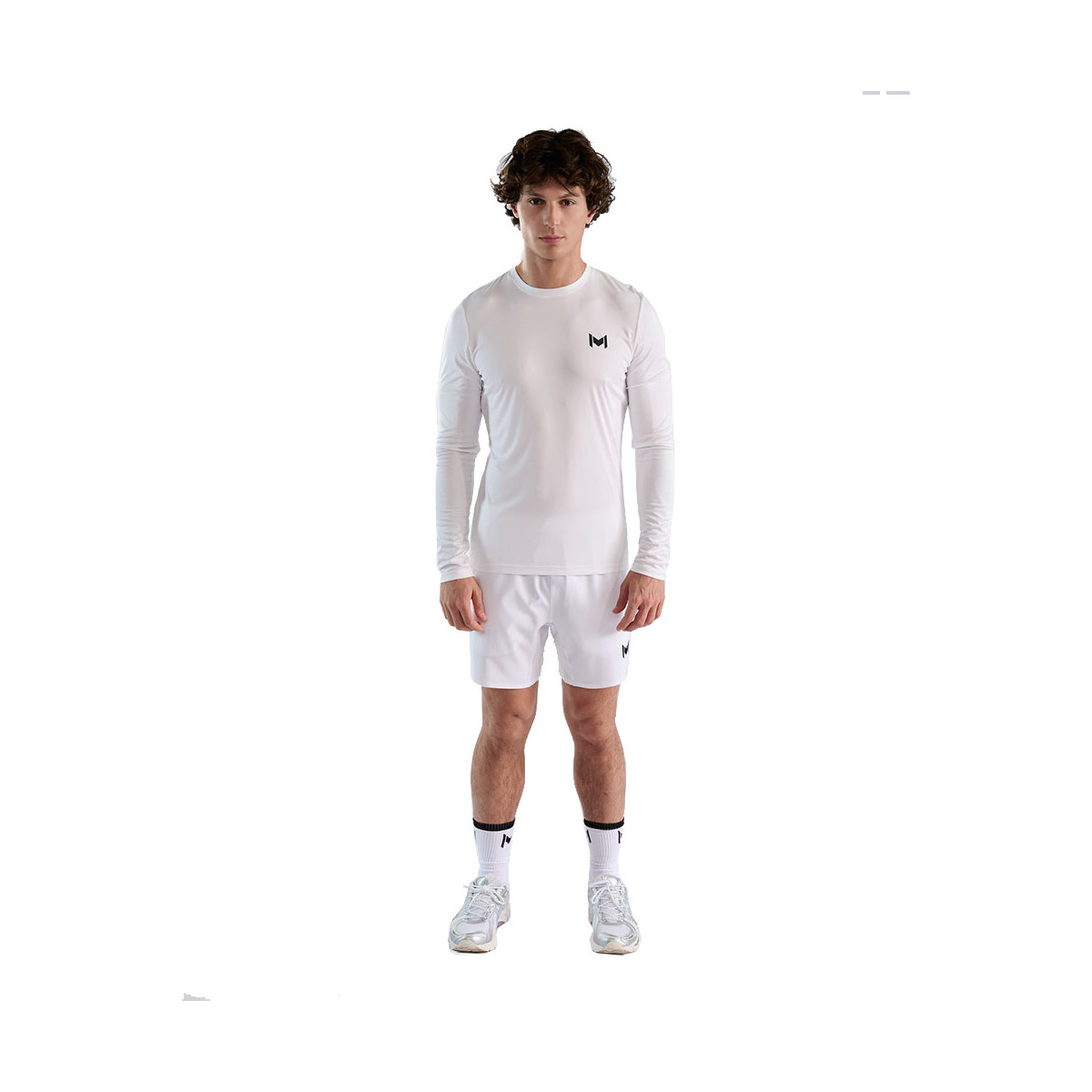 Mouratoglou Langarmshirt Wei&szlig;