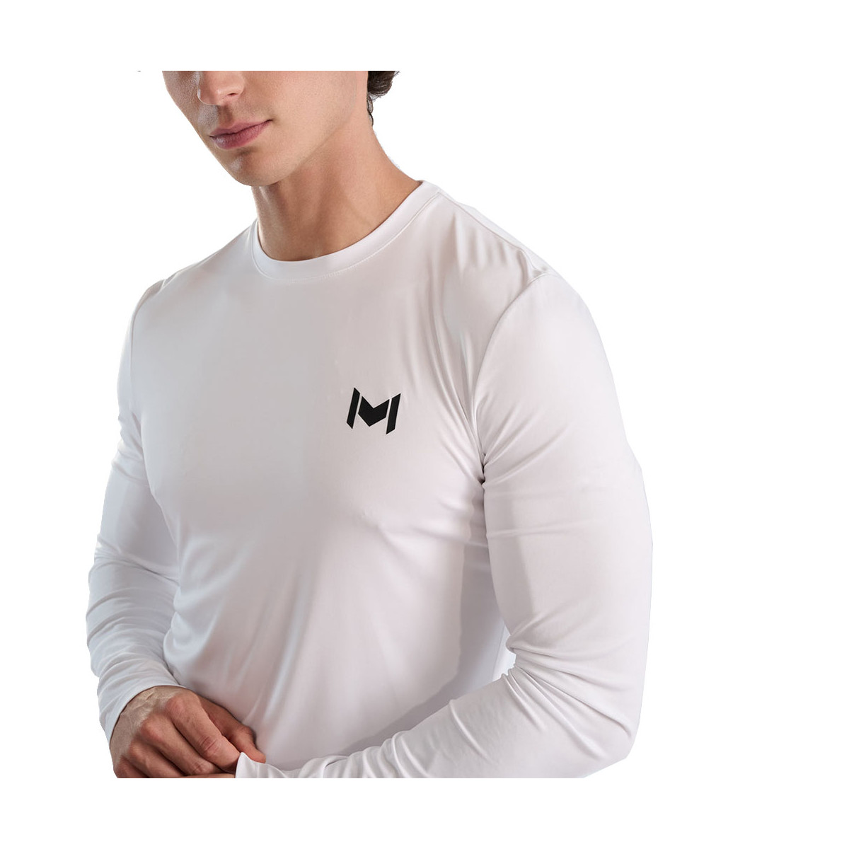 Mouratoglou Langarmshirt Wei&szlig;