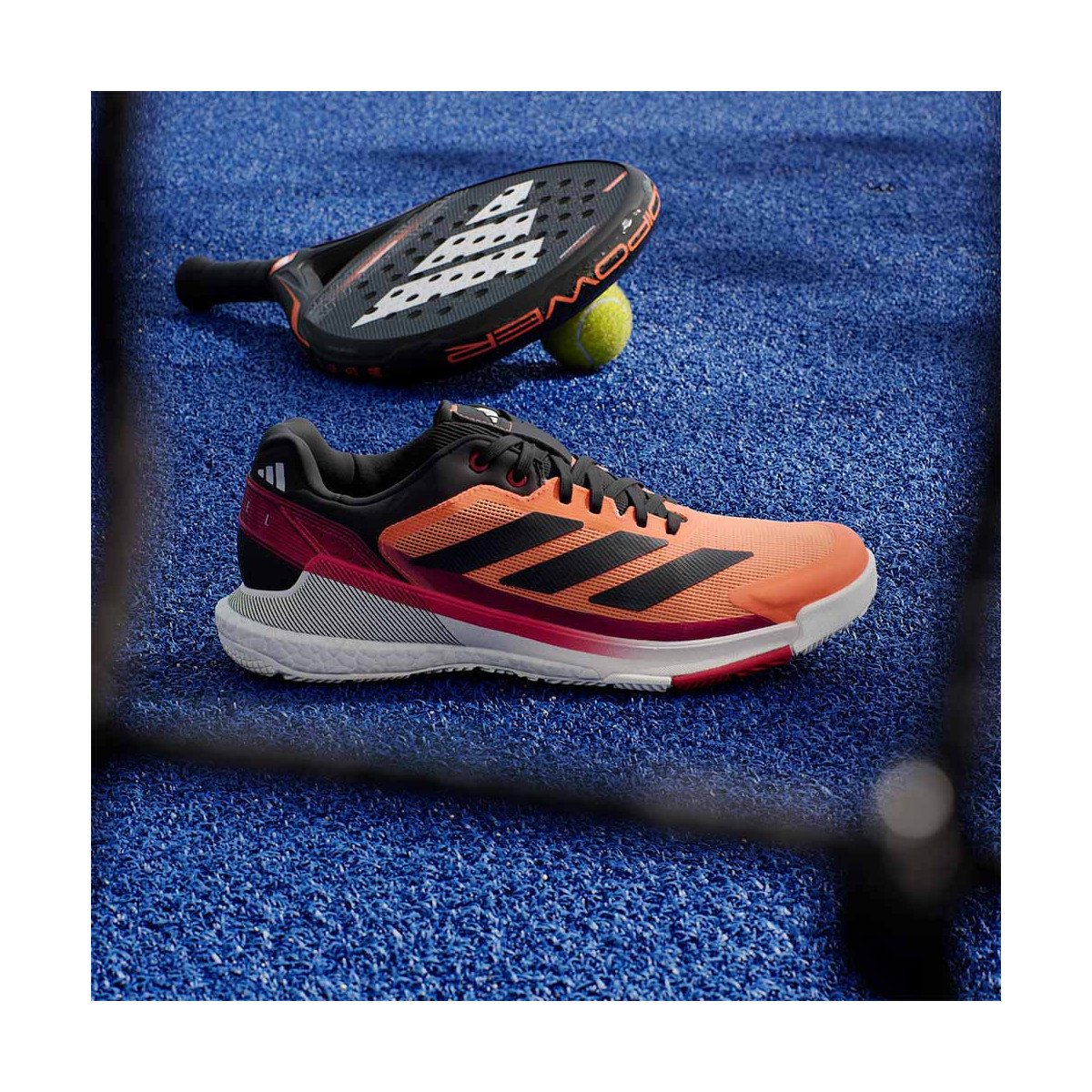 Adidas Crazyquick Boost Padelschuhe Orange / Rot