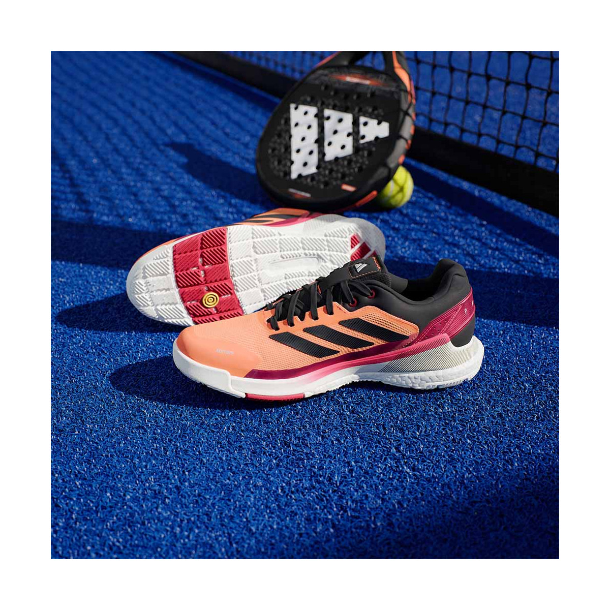 Adidas Crazyquick Boost Padelschuhe Orange / Rot