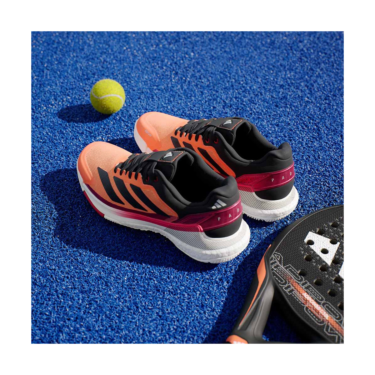 Adidas Crazyquick Boost Padelschuhe Orange / Rot