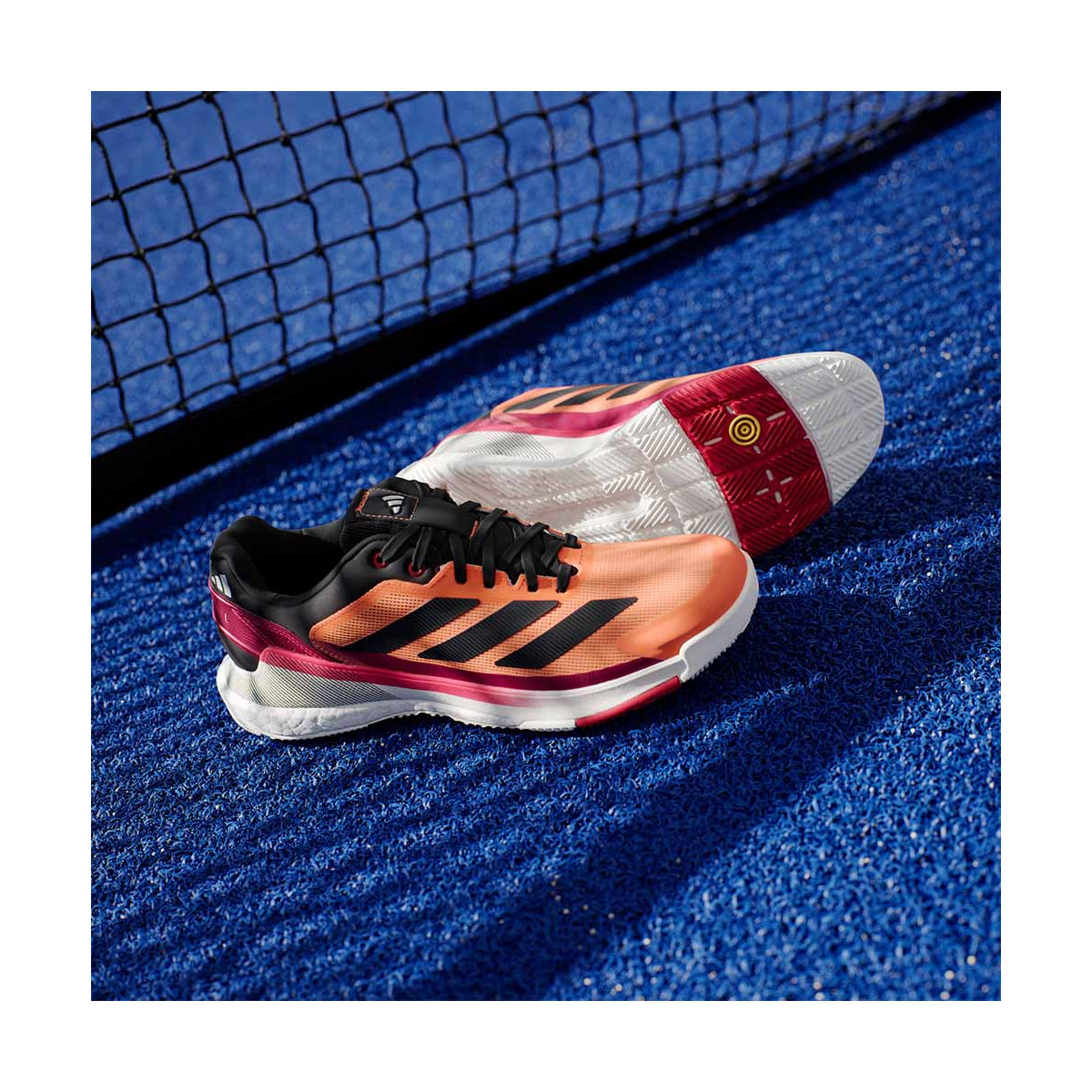 Adidas Crazyquick Boost Padelschuhe Orange / Rot