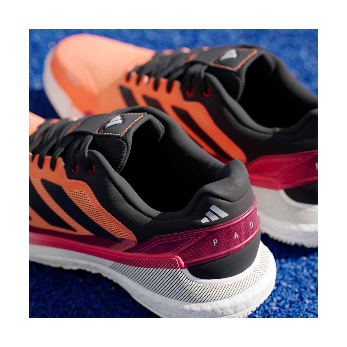 Adidas Crazyquick Boost Padelschuhe Orange / Rot
