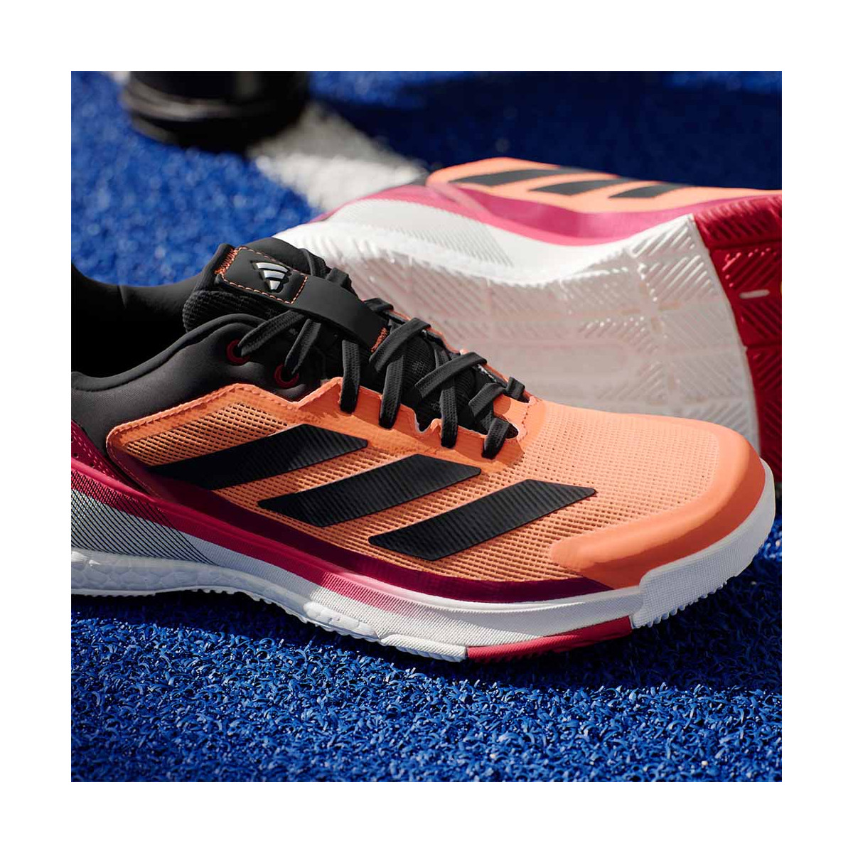 Adidas Crazyquick Boost Padelschuhe Orange / Rot