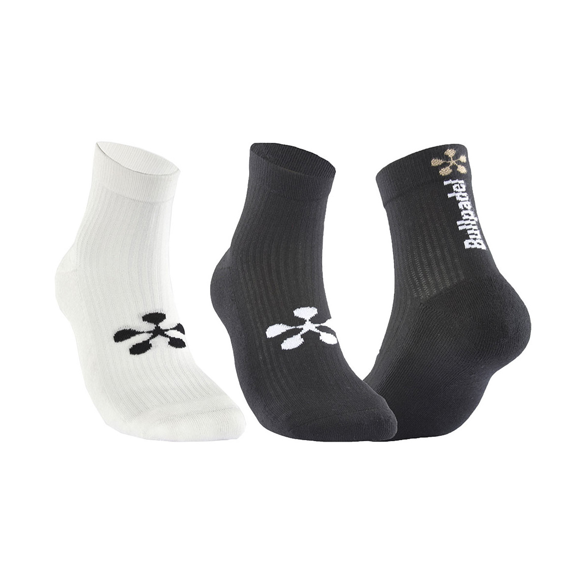 Bullpadel Premier Padel Socken Schwarz / Wei&szlig; 2er-Pack
