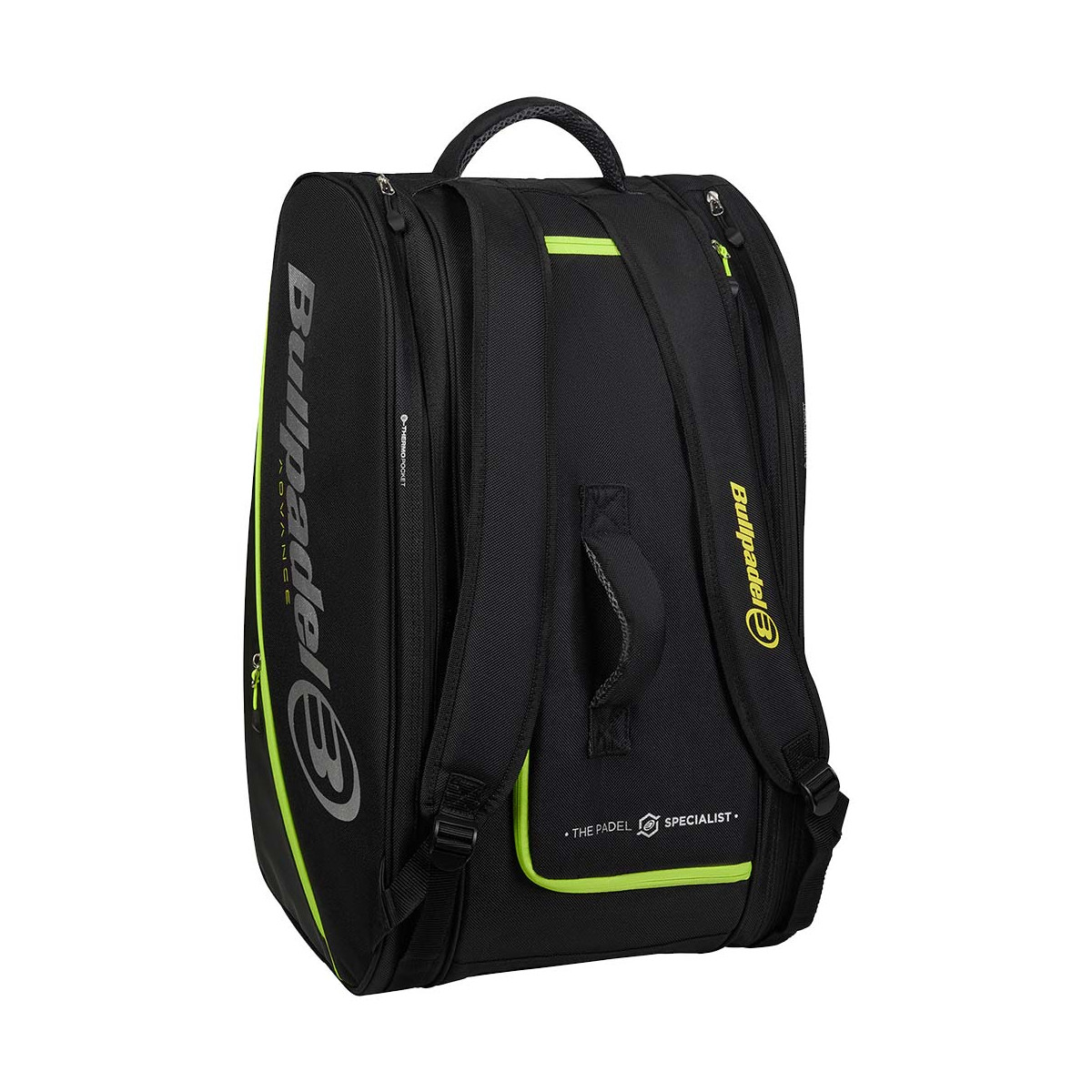 Bullpadel Advance Schl&auml;gertasche (Thermobag) Schwarz / Gr&uuml;n