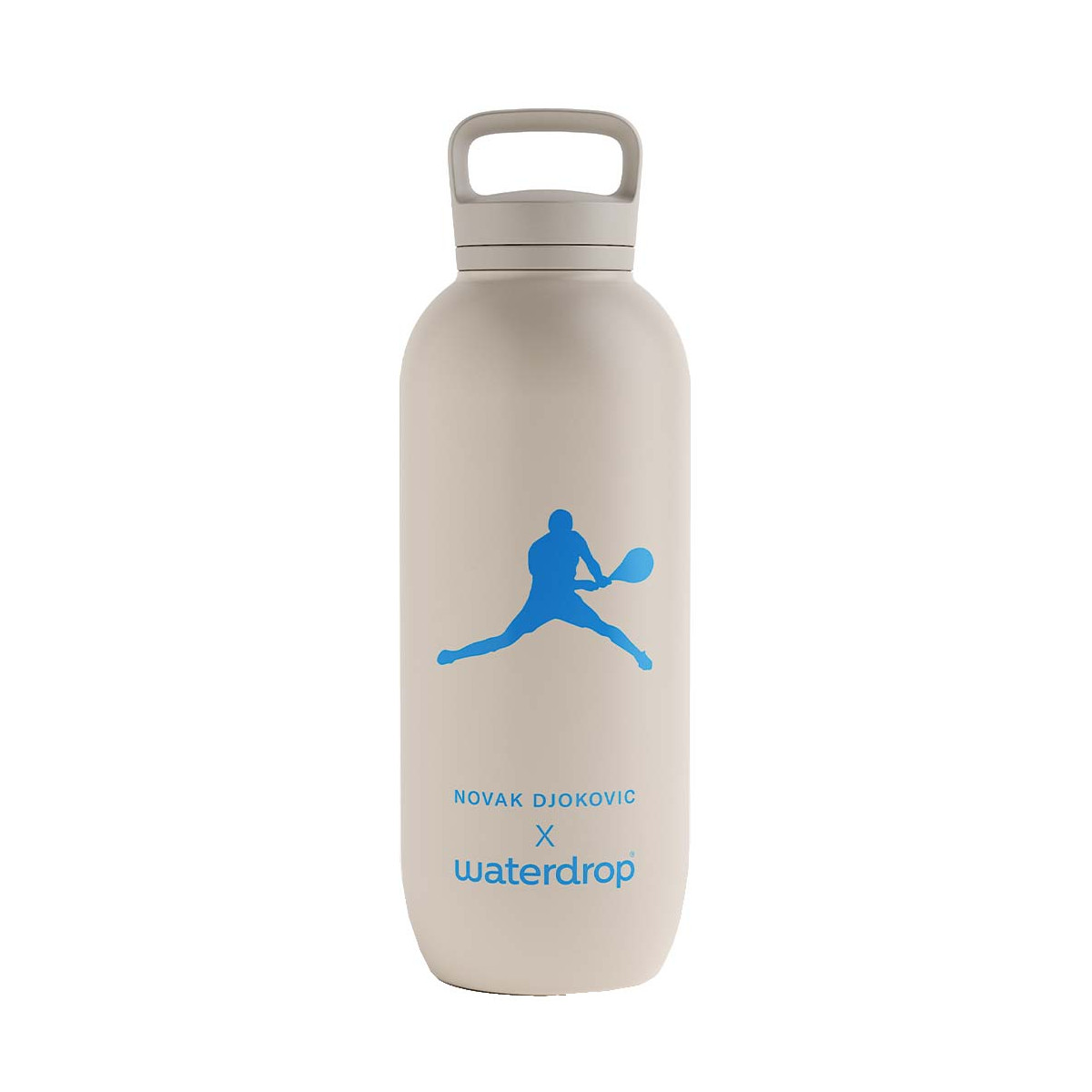Waterdrop Novak Djokovic Thermo-Trinkflasche 1,4 L Grau