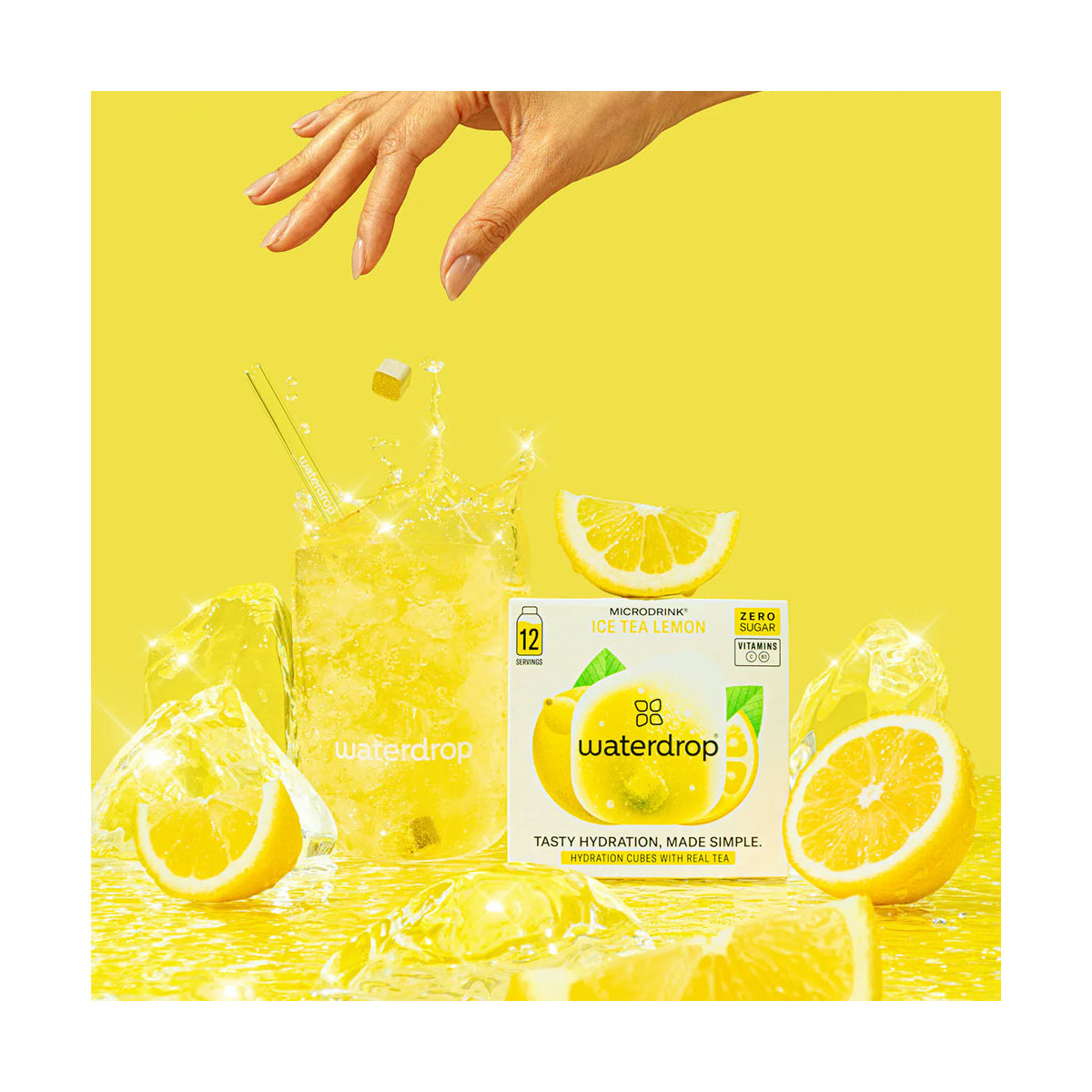 Waterdrop Eistee Zitrone Microdrink 12er-Pack