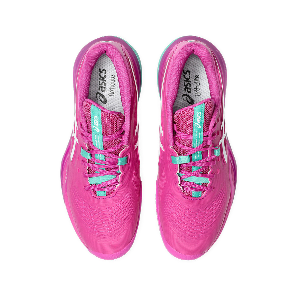 Asics Gel Resolution X Tennisschuhe Sandplatz Rosa / Gr&uuml;n