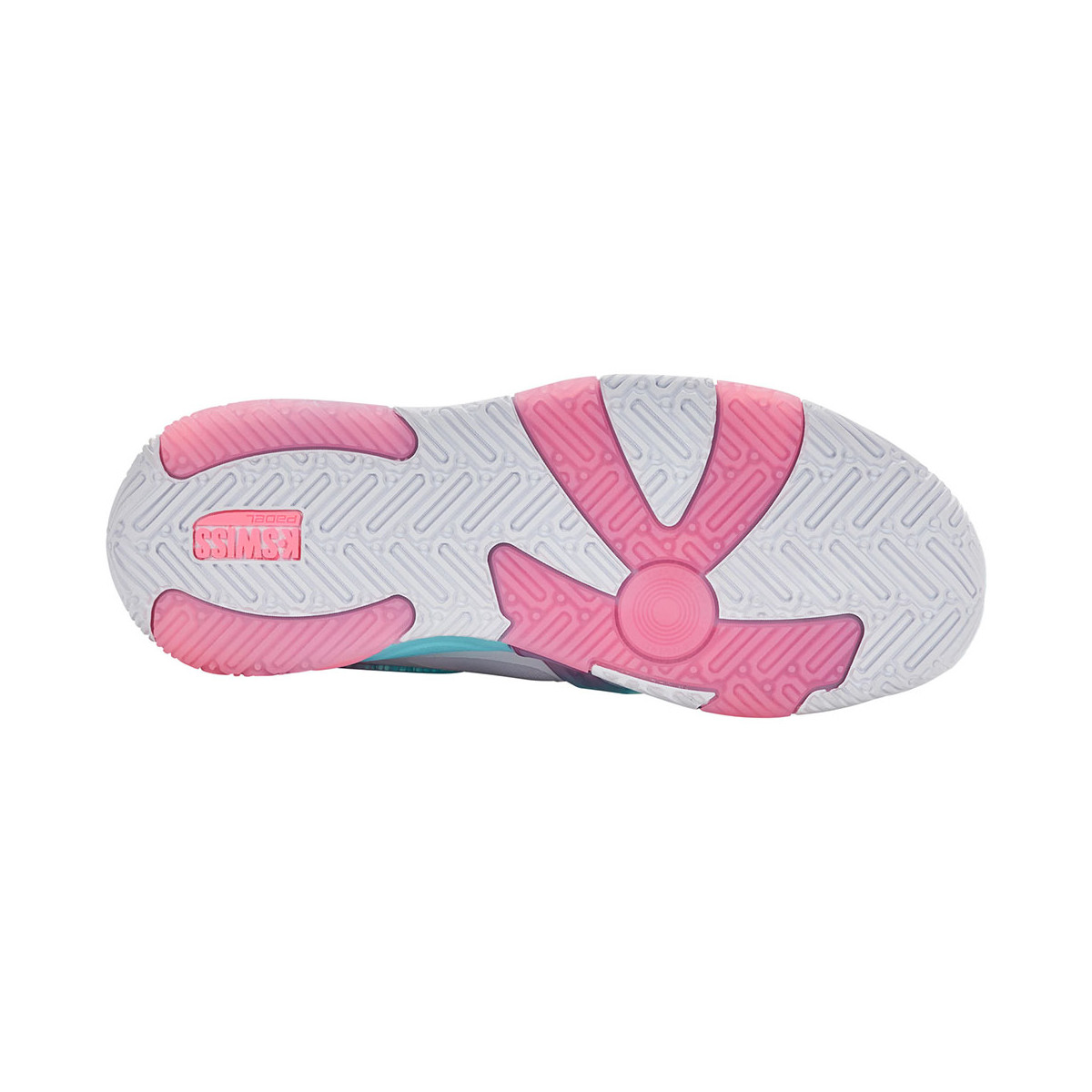 K-Swiss K-Frame Padelschuhe Damen Wei&szlig; / Rosa / Blau
