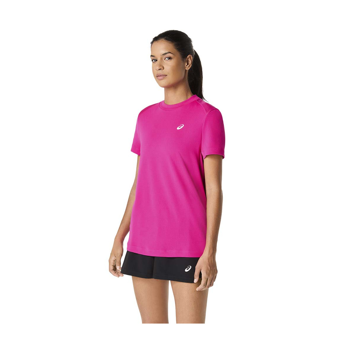 Asics Court SS T-Shirt Damen Rosa