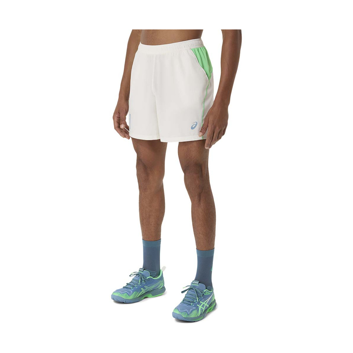 Asics Padel Court Short Creme / Gr&uuml;n