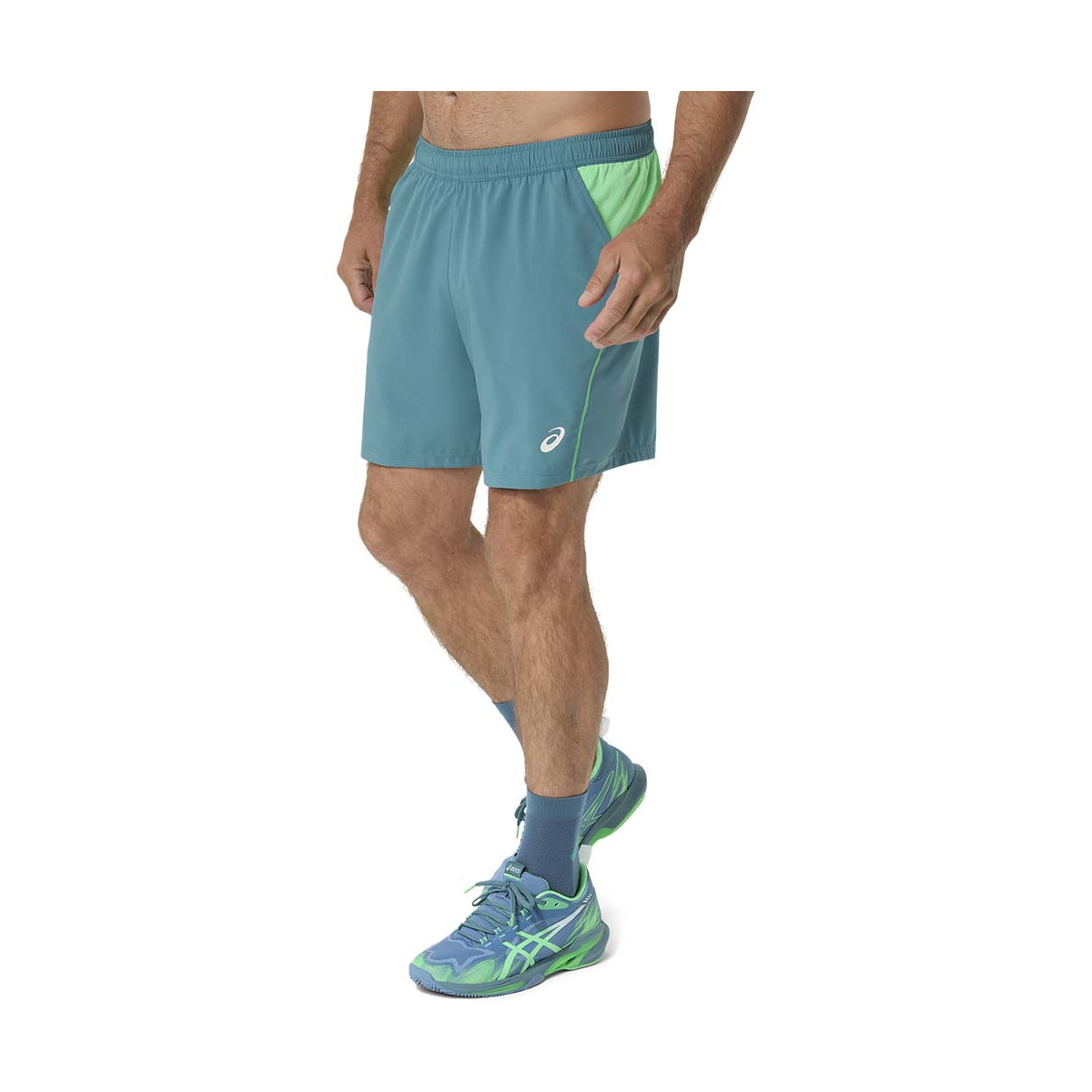 Asics Padel Court Short Gr&uuml;n / Grau