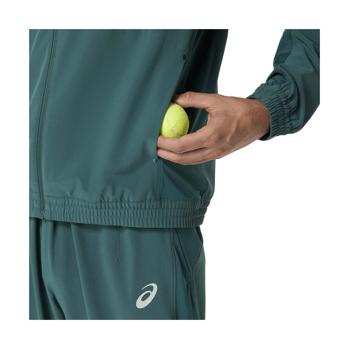 Asics Match Jacke Gr&uuml;n