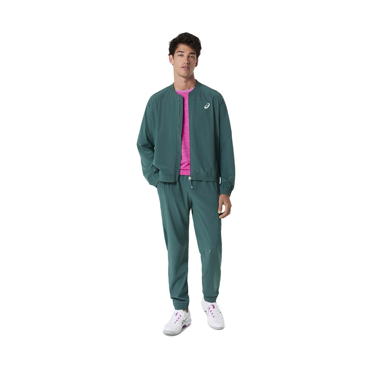 Asics Match Jacke Gr&uuml;n