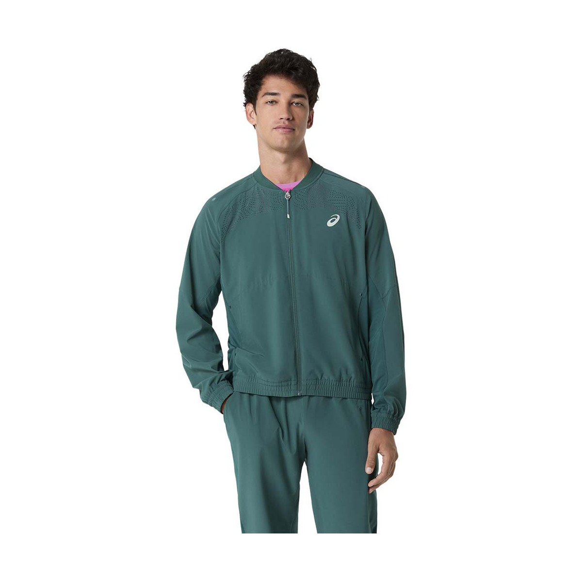 Asics Match Jacke Gr&uuml;n