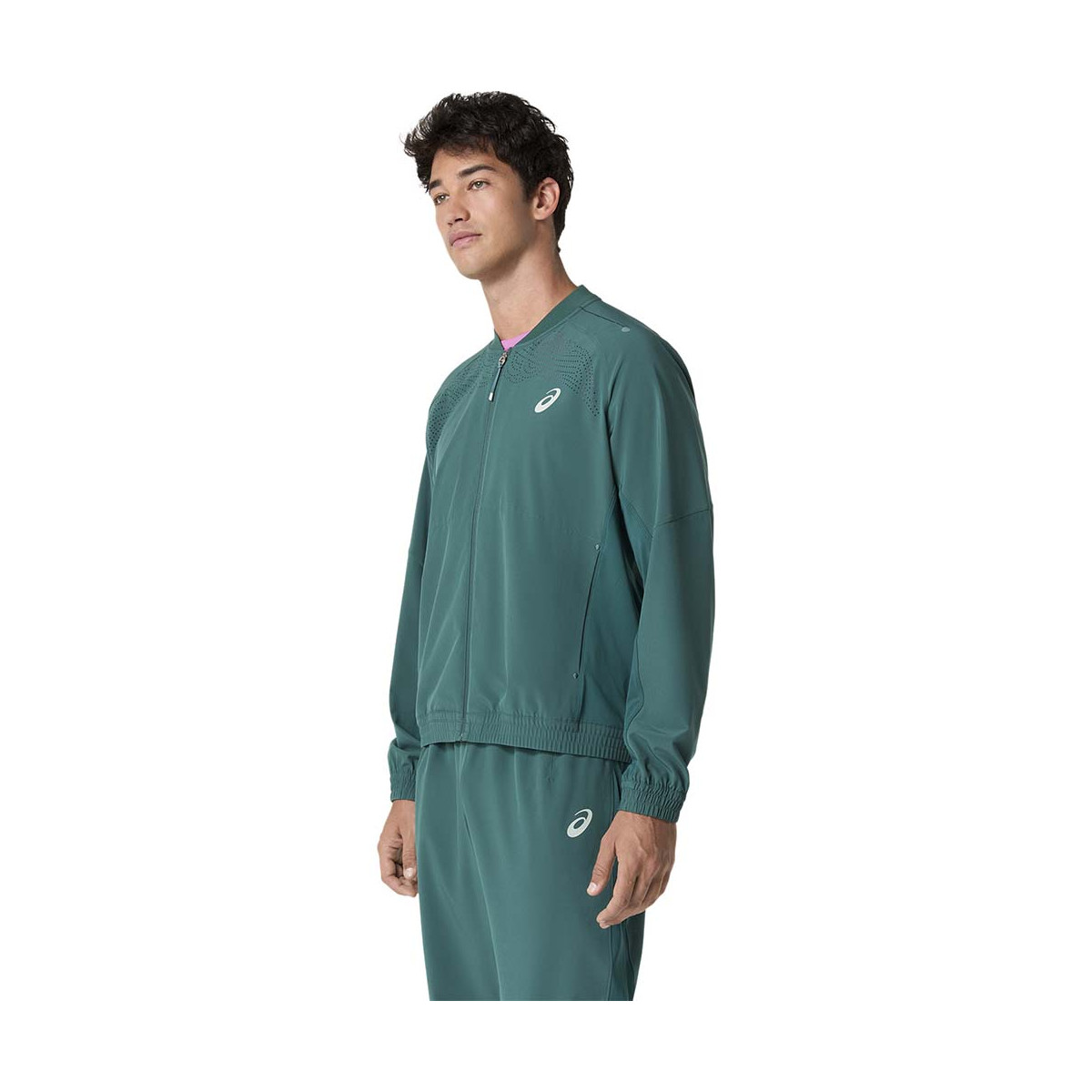 Asics Match Jacke Gr&uuml;n