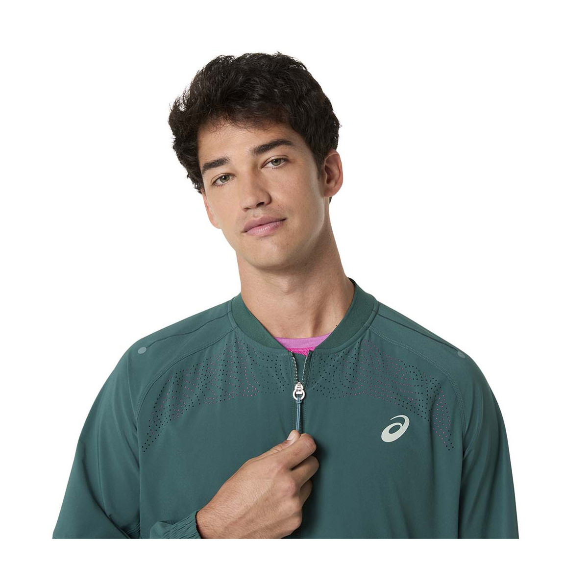 Asics Match Jacke Gr&uuml;n