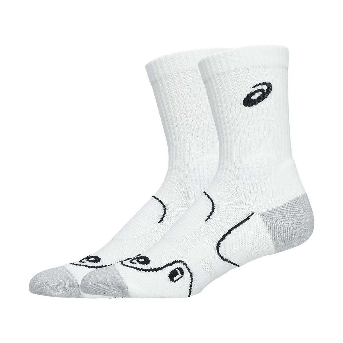 Asics Tennis Court+ Crew Socken Wei&szlig;