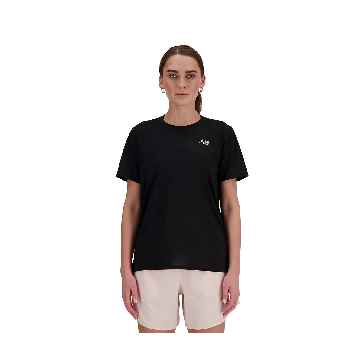 New Balance Essentials T-Shirt Damen Schwarz