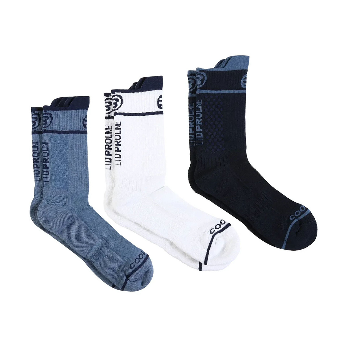 Bullpadel BP26PR U1 Socken Marineblau / Wei&szlig; / Blau 3er-Pack