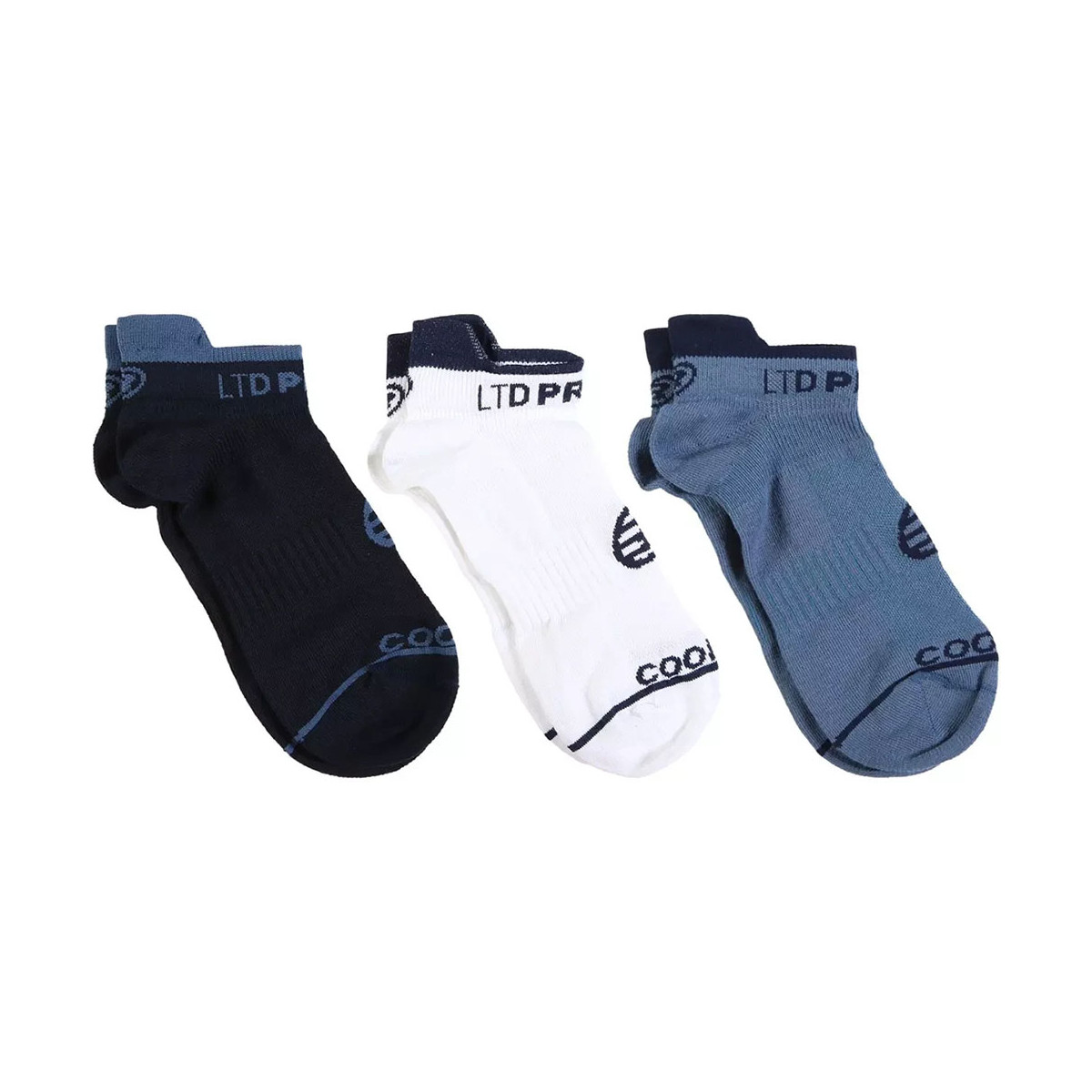 Bullpadel BP26PR U2 Socken Marineblau / Wei&szlig; / Blau 3er-Pack