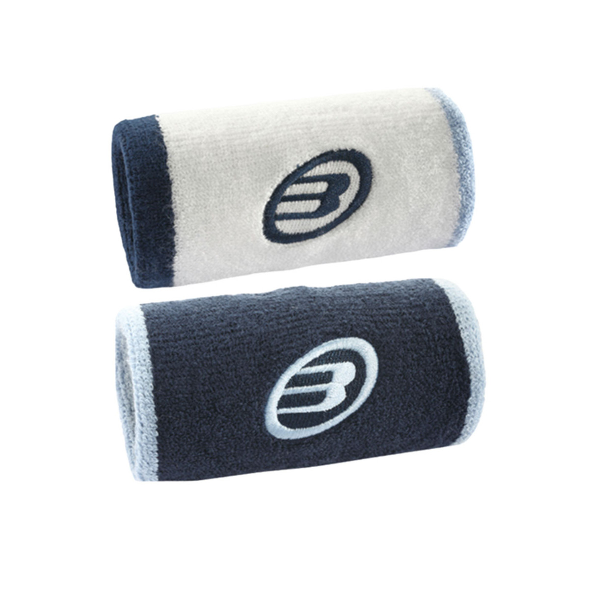 Bullpadel BPMU265 Schwei&szlig;band Wei&szlig; / Marineblau 2er-Pack