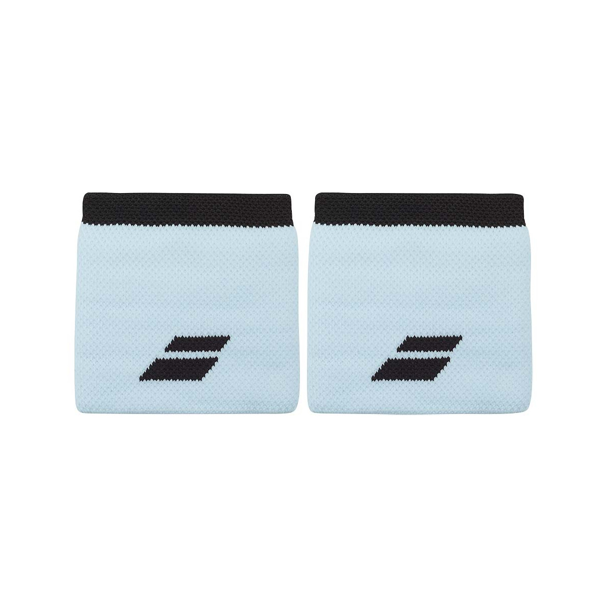Babolat Logo Schwei&szlig;band Hellblau / Schwarz 2er-Pack