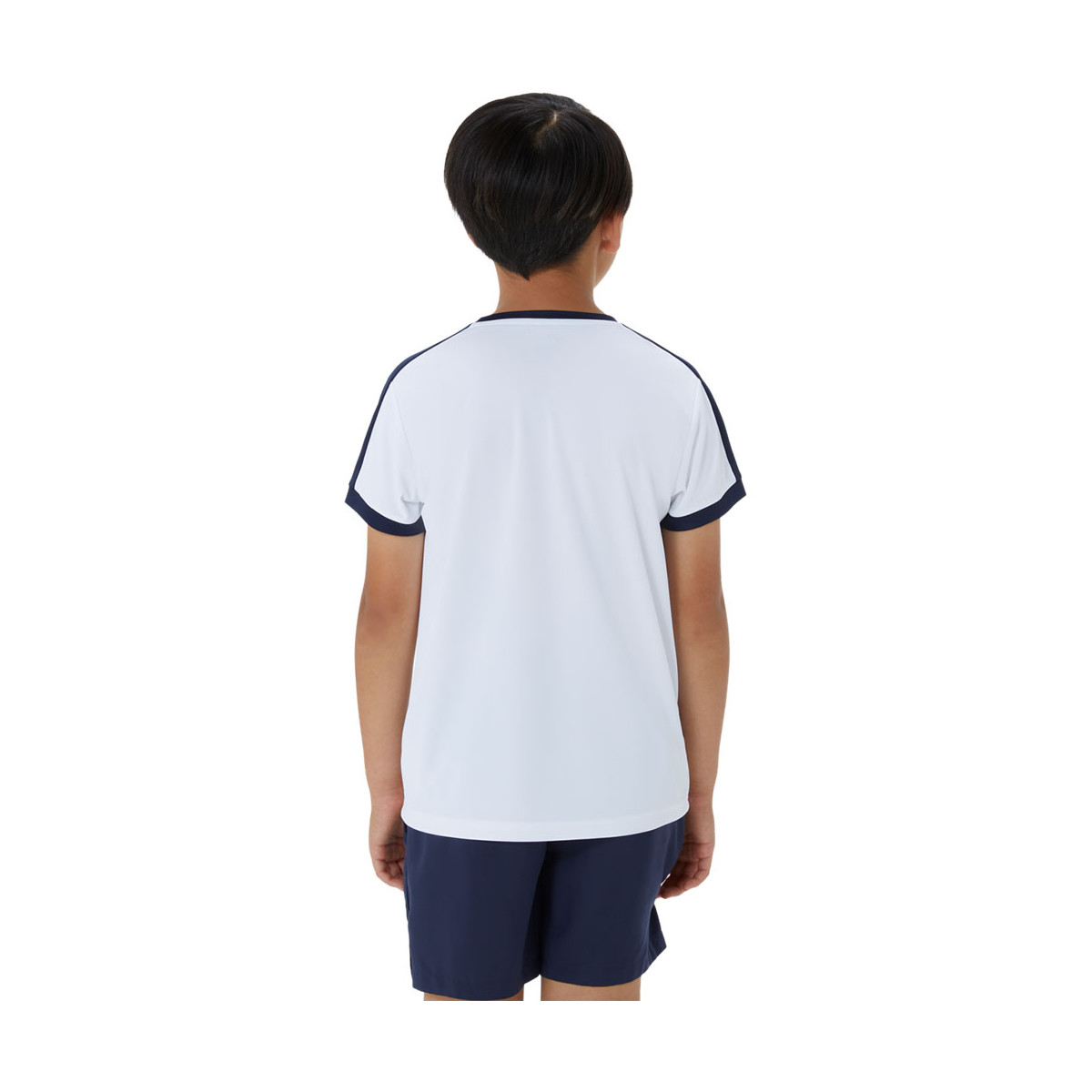 Asics T-Shirt Jungen Wei&szlig; / Marineblau