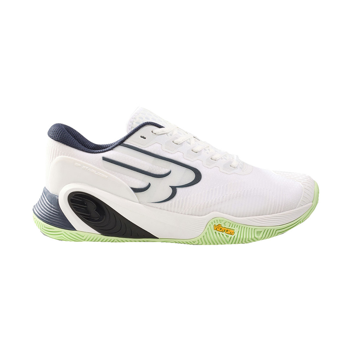 Bullpadel Hack Vibram 26V Padelschuhe Wei&szlig;