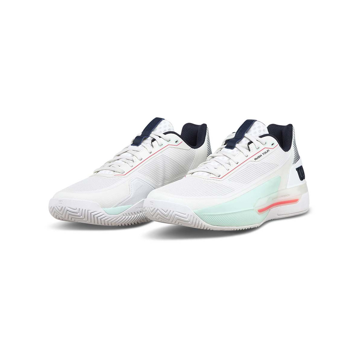 Wilson Rush Tour 5 Tennisschuhe Wei&szlig; / Pastellgr&uuml;n