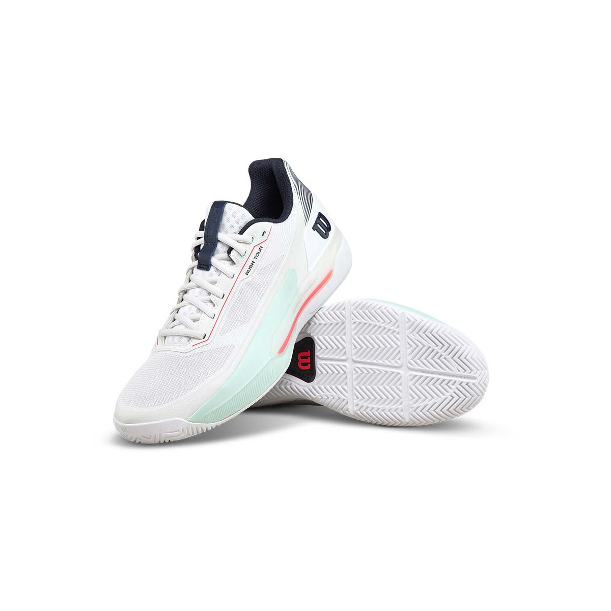 Wilson Rush Tour 5 Tennisschuhe Wei&szlig; / Pastellgr&uuml;n