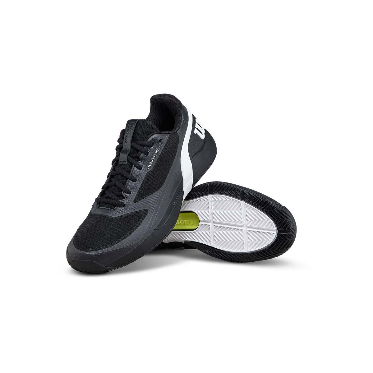 Wilson Rush Pro 5 Tennisschuhe Sandplatz Schwarz