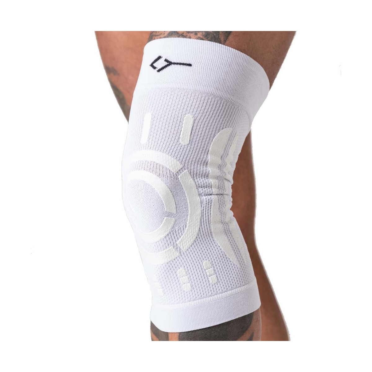 Floky Knee Support Kniebandage Rechts Wei&szlig;